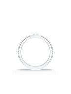 Moissanite Textured Silver  925 Sterling Silver Spinner Ring For Men