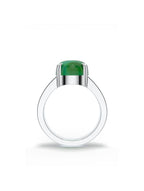 Geometric Green Onyx Oxidized 925 Sterling Silver Ring For Men