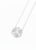 Lumina Rhodium Plated Jali 925 Sterling Silver Pendant For Women