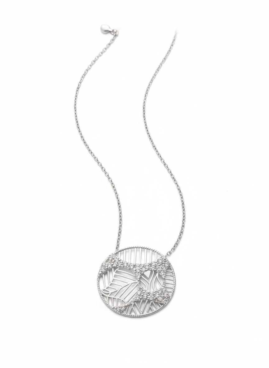 Lumina 925 Silver Geometrical Style 925 Sterling Silver Pendant For Women