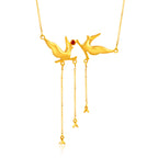 24K Gold-Plated Floral Pendant Necklace - Kicky & Perky