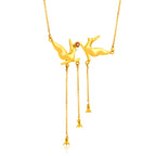 24K Gold-Plated Floral Pendant Necklace - Kicky & Perky