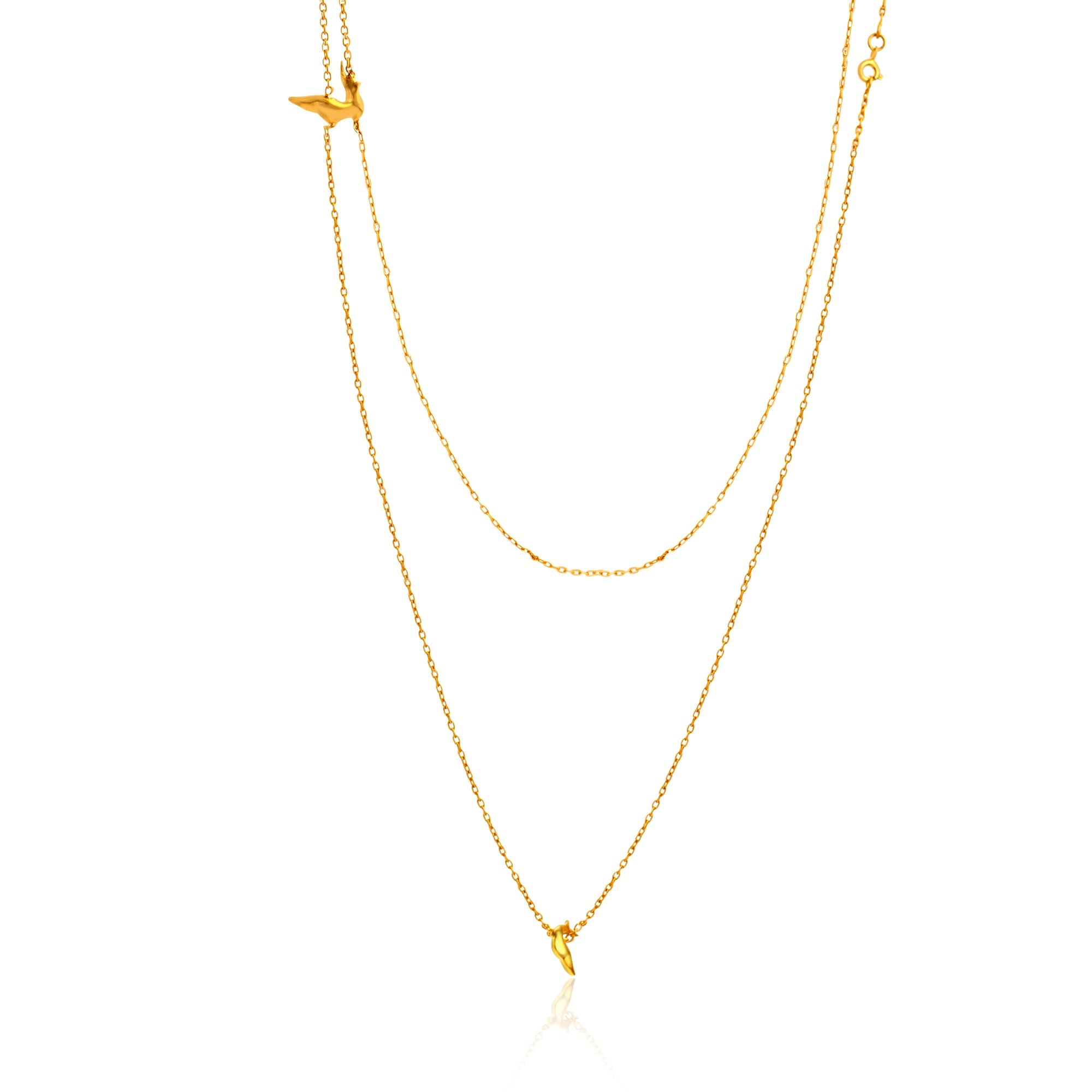 24K Gold-Plated Nature Pendant Necklace - Kicky & Perky