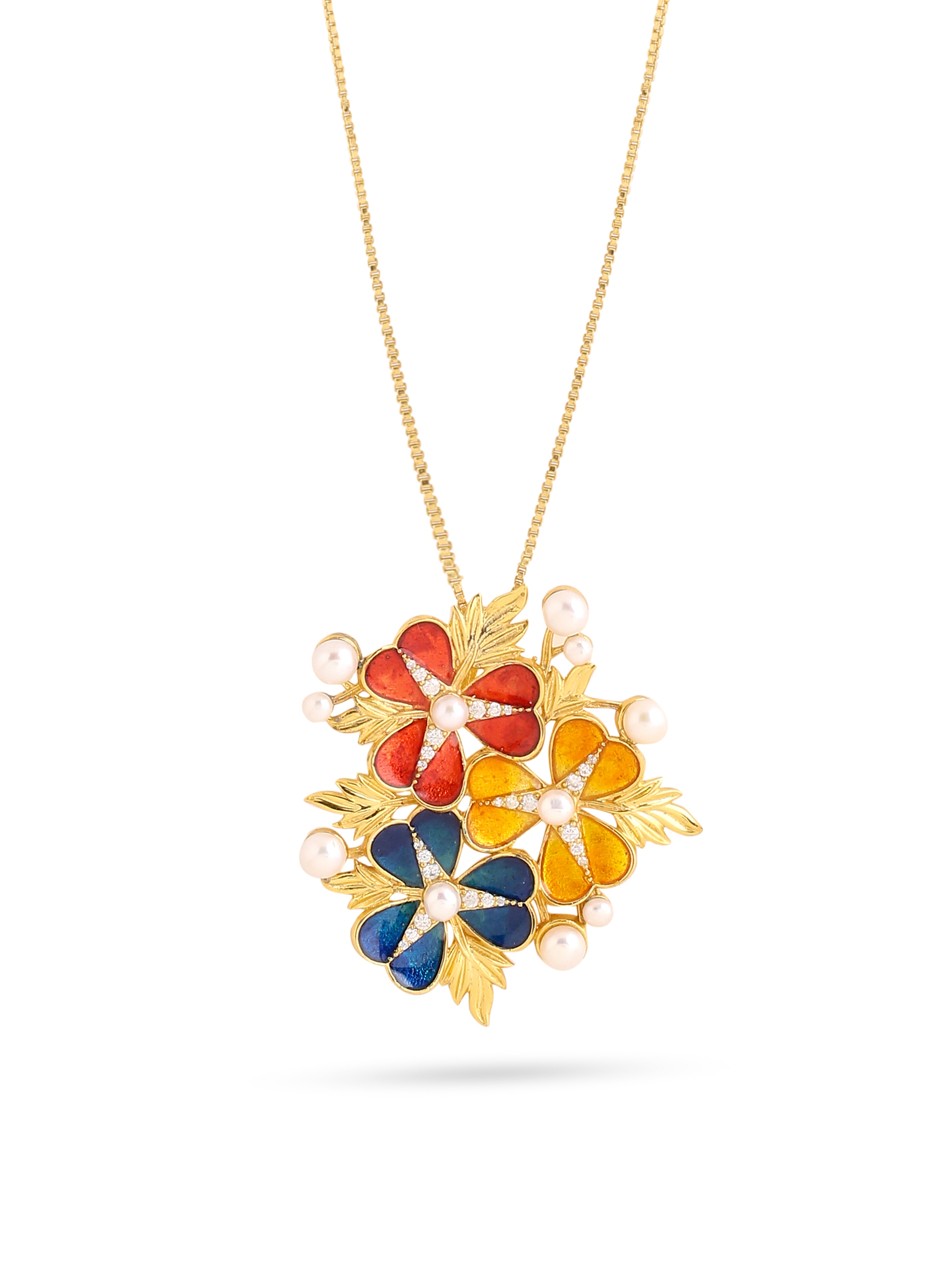 Floral Bouquet Pendant