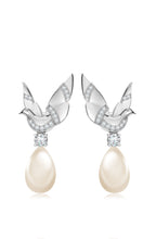 Sterling Silver Serendipity Dove Pearl Earrings