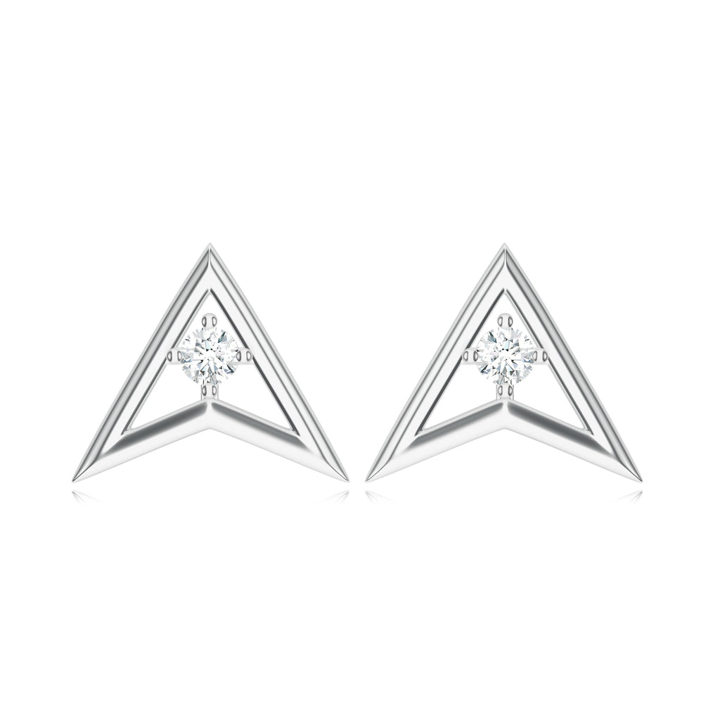 Round Moissanite 925 Sterling Silver Earrings For Women
