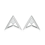 Round Moissanite 925 Sterling Silver Earrings For Women