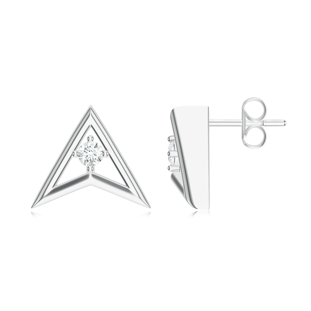 Round Moissanite 925 Sterling Silver Earrings For Women