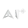 Round Moissanite 925 Sterling Silver Earrings For Women