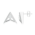Round Moissanite 925 Sterling Silver Earrings For Women