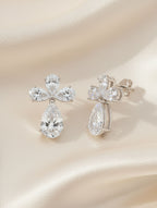 Pear-Shaped Moissanite 925 Sterling Silver Earrings For Women