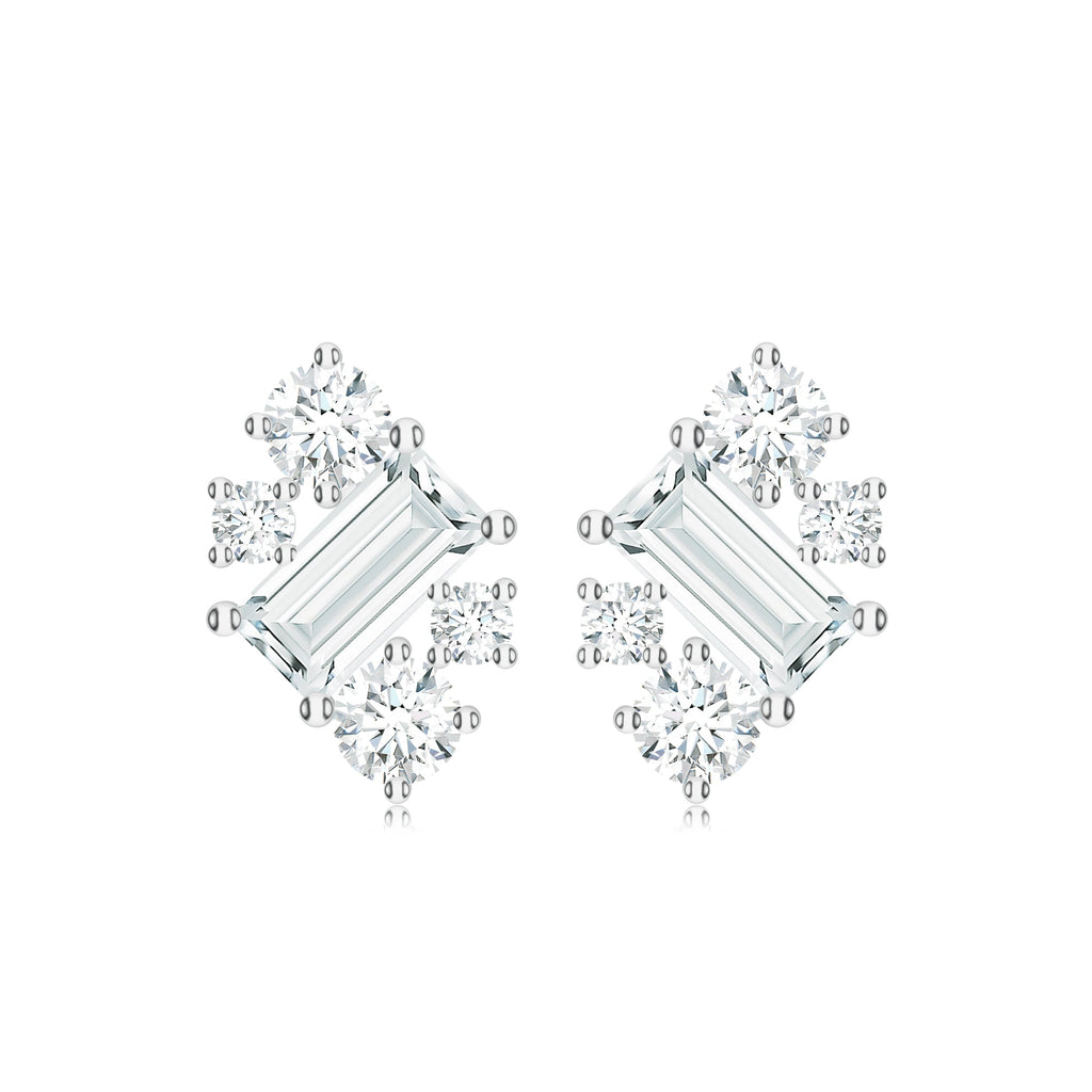 Moissanite 925 Sterling Silver Earrings For Women