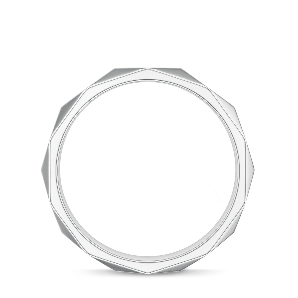 Classic Diamond-Cut Moissanite 925 Sterling Silver Ring For Women