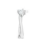 Abstract Patterns Moissanite 925 Sterling Silver Ring For Women