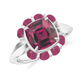 Multi Stone 925 Sterling Silver Adjustable Ring For Women