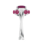Multi Stone 925 Sterling Silver Adjustable Ring For Women