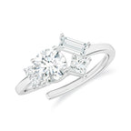 Abstract Moissanite 925 Sterling Silver Adjustable Ring For Women
