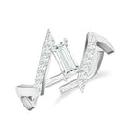 Abstract Rhodolite Garnet 925 Sterling Silver Adjustable Ring For Women