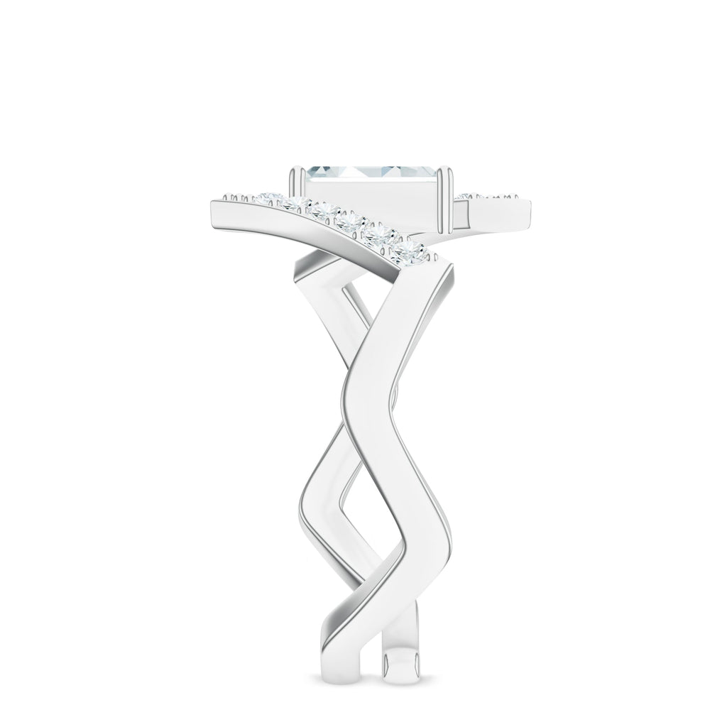 Abstract Rhodolite Garnet 925 Sterling Silver Adjustable Ring For Women