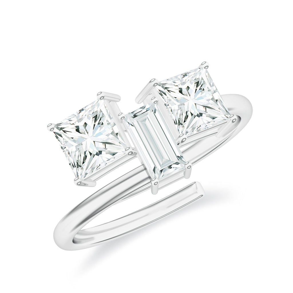 Moissanite Adjustable 925 Sterling Silver Ring For Women