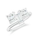 Moissanite Adjustable 925 Sterling Silver Ring For Women