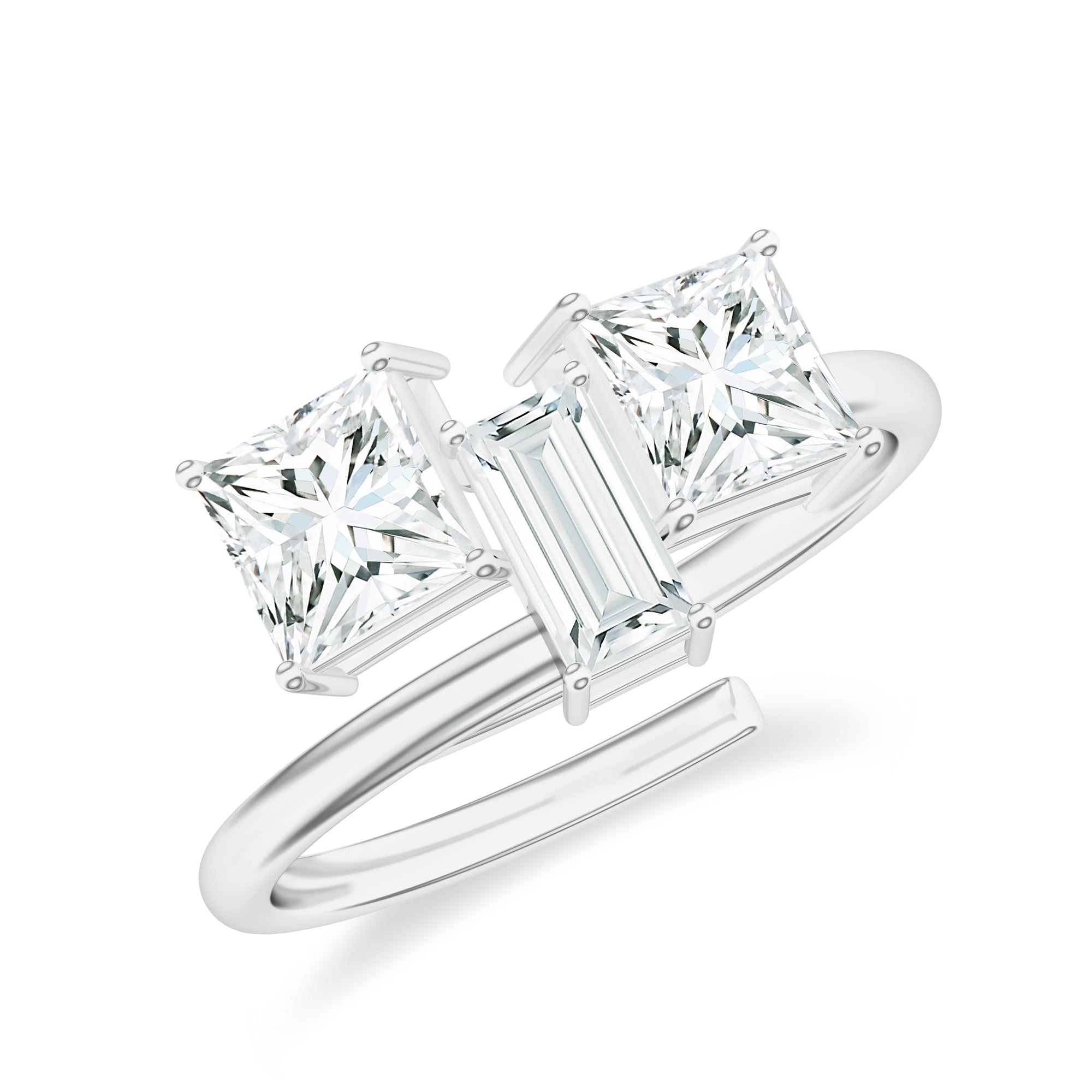 Moissanite Adjustable 925 Sterling Silver Ring For Women