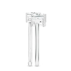 Moissanite Adjustable 925 Sterling Silver Ring For Women