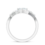 Moissanite Abstract 925 Sterling Silver Ring For Women