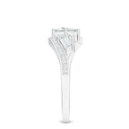 Moissanite Abstract 925 Sterling Silver Ring For Women