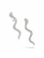 Moissanite S-Curve Stud Earrings 925 Sterling Silver
