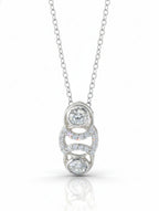 Estate-Style Polki & Moissanite Pendant in 925 Silver