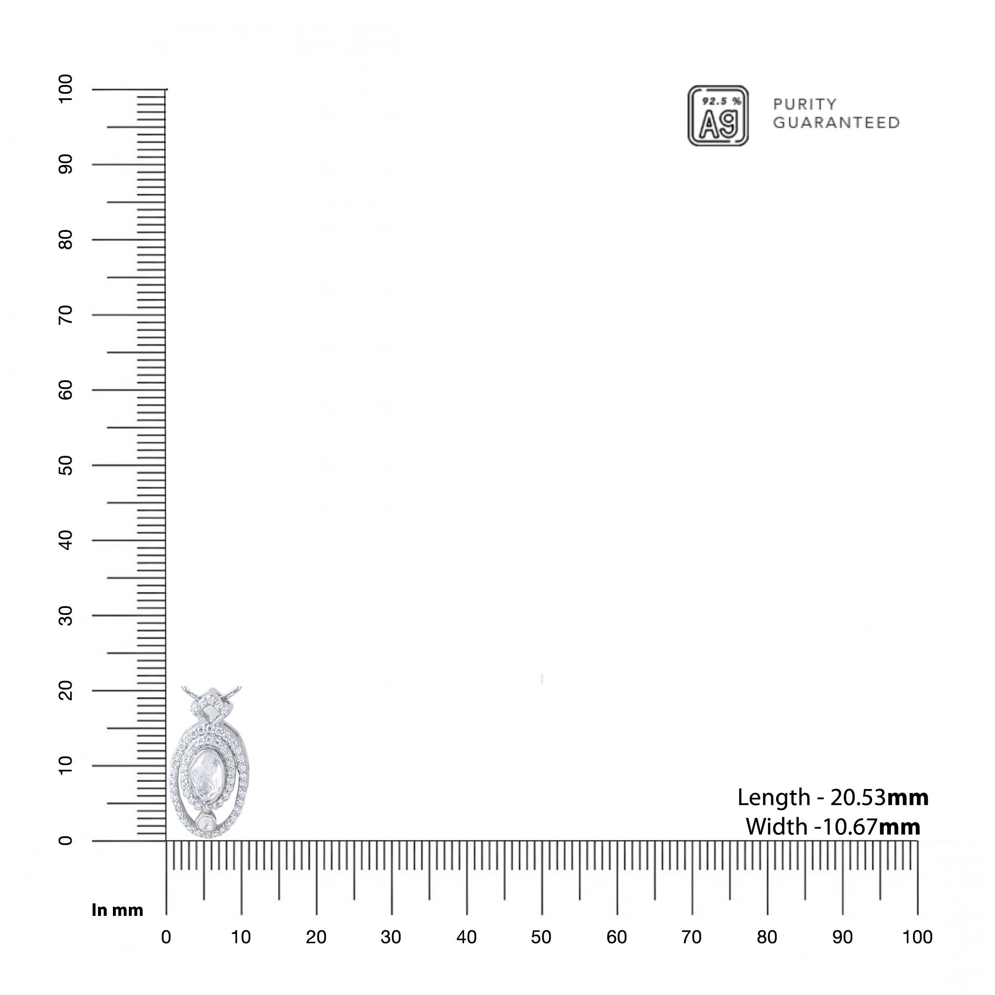 Opulent Moissanite Mughal-Inspired Silver Necklace - Kicky & Perky