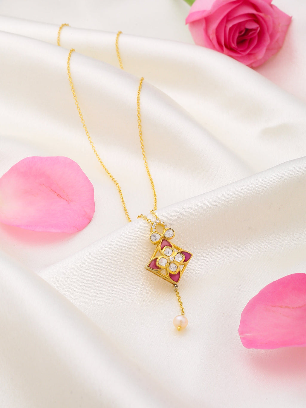 Enchanted Pearl Blossom Pendant - Kicky & Perky