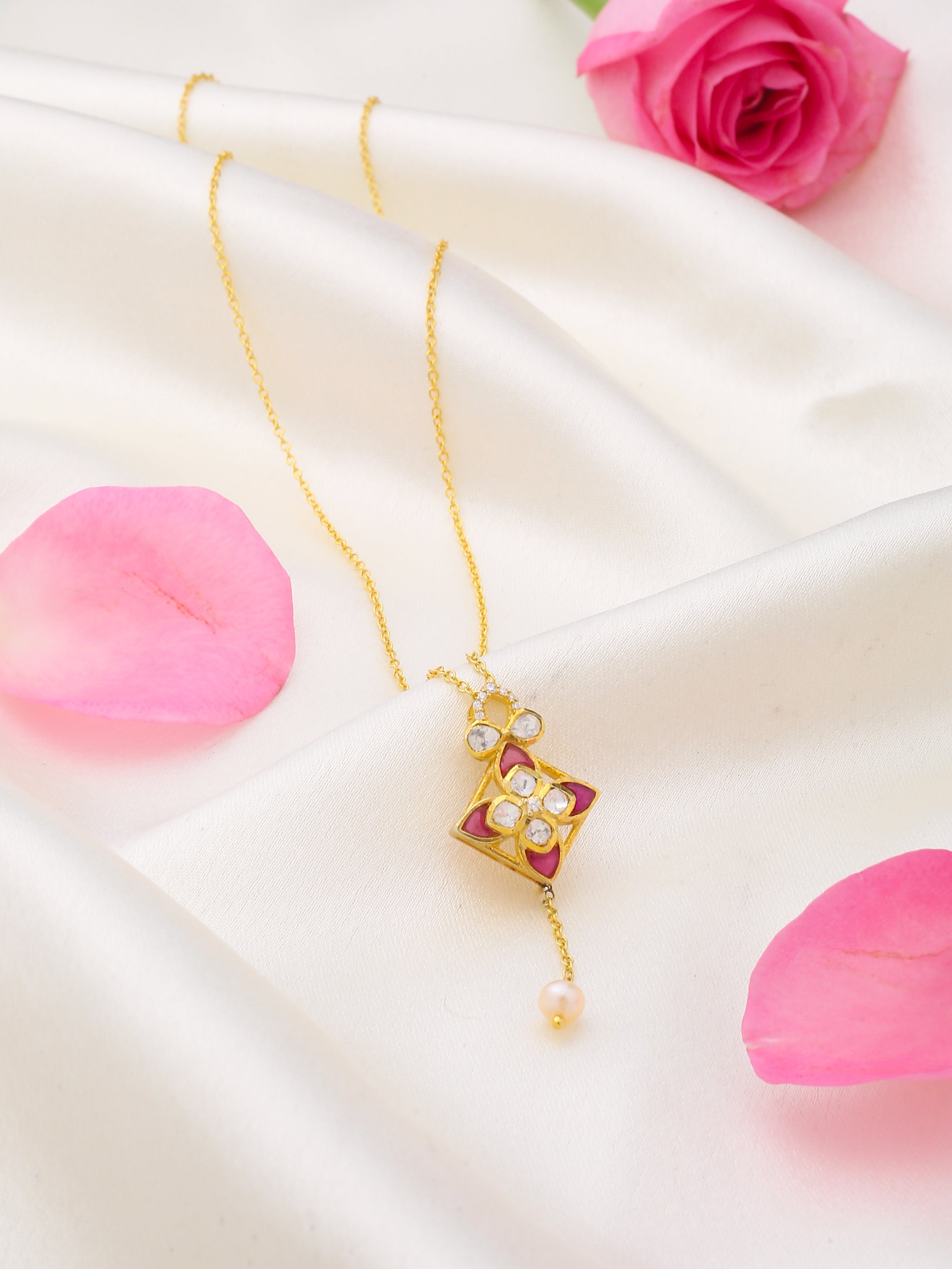 Enchanted Pearl Blossom Pendant - Kicky & Perky