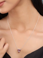 Floral Splendor Mughal-Inspired 925 Sterling Silver Pendant For Women