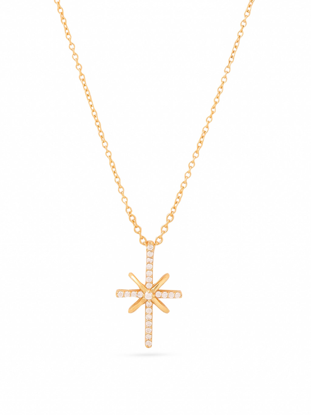 Abstract Cross 925 Sterling Silver Pendant For Women