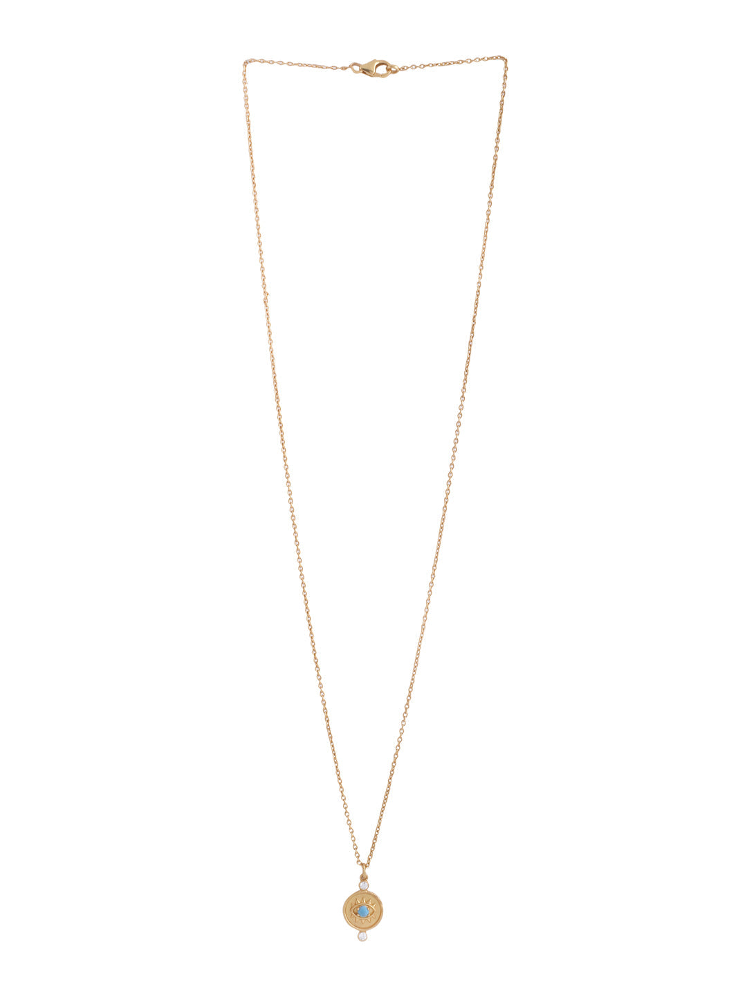 Evil Eye Good Luck Charm 925 Sterling Silver Pendant For Women