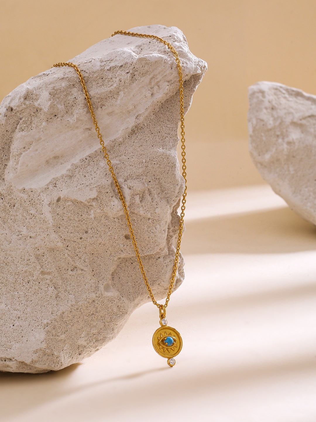 Evil Eye Good Luck Charm 925 Sterling Silver Pendant For Women