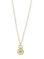24K Gold Plating Northern Star Good Luck Charm 925 Sterling Silver Pendant For Women