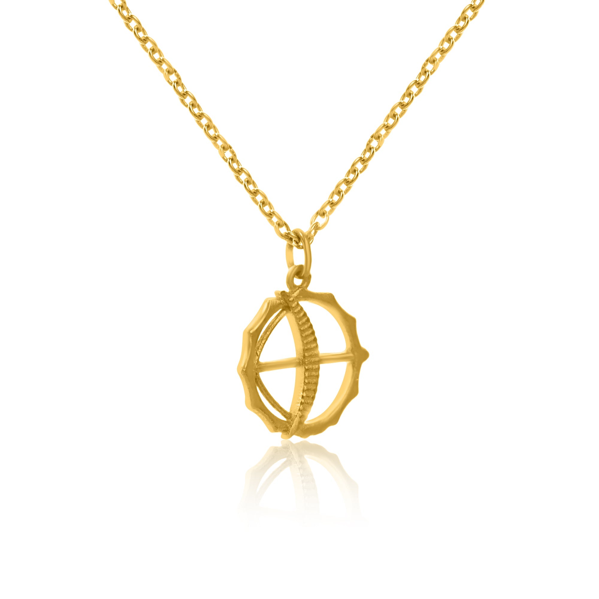 Gold Plated Silver Chain with Bow and Arrow Good Luck Charm 925 Sterling Silver Pendant For Women