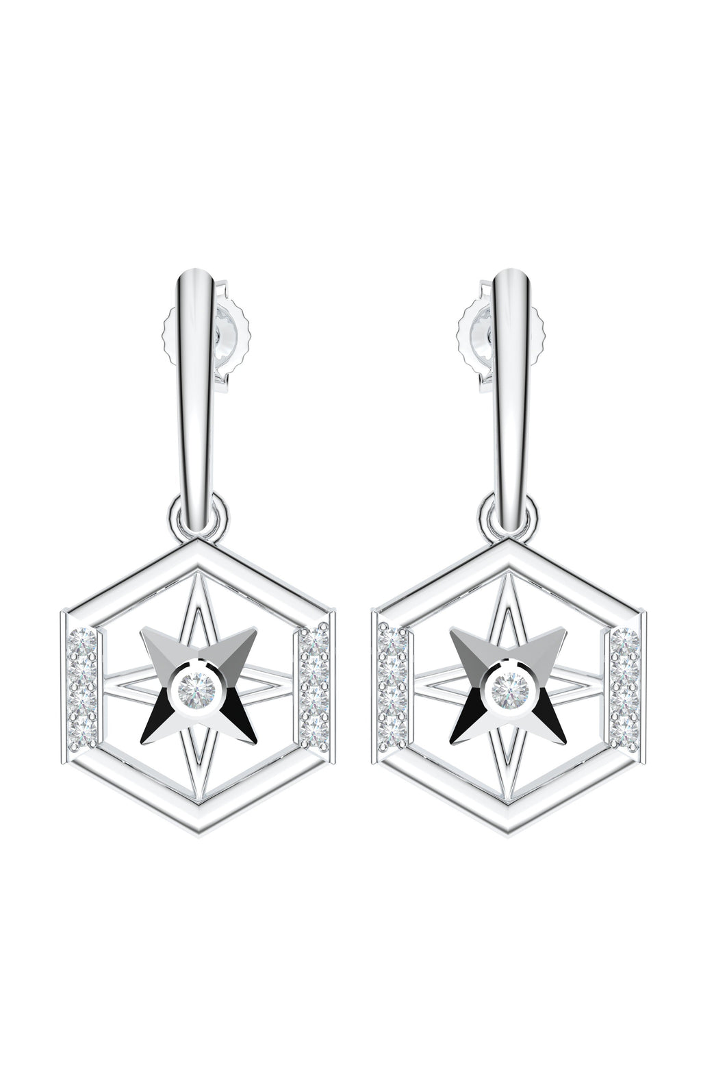 Finite Star Moissanite Earring