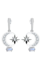 Lunar Eclipse Moonstone Earring