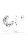 Crecent Moon Reflective Earrings