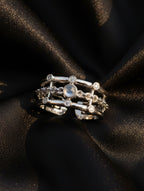 Bare Moonstone Open Ring