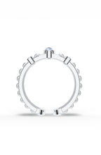 Bare Moonstone Open Ring