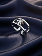 Bare Star Open Ring