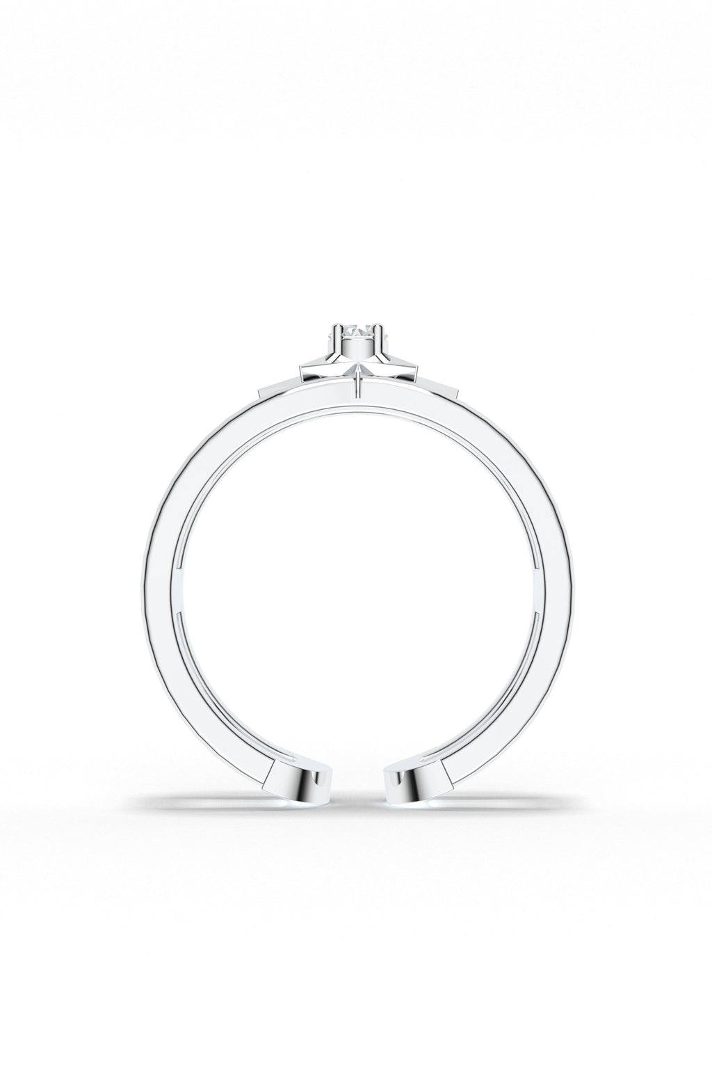 Bare Star Open Ring
