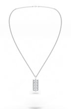 Modern Geometric Silver Pendant For Men