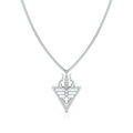 Lord Shiva-Inspired Pendant Oxidized 925 Silver Pendant with Moissanite For Men