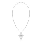 Lord Shiva-Inspired Pendant Oxidized 925 Silver Pendant with Moissanite For Men